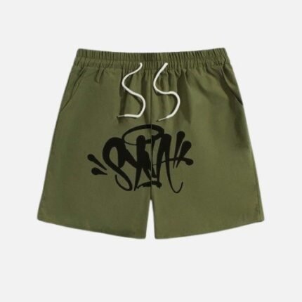 urban-syna-art-olive-green-shorts