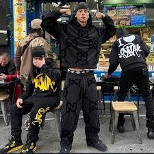 SYNA WORLD LOGO TEAM TRACKSUIT - BLACK / SAFETY YELLOW