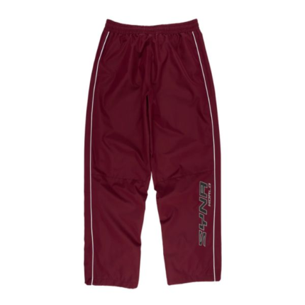Syna Micro Ripstop Trackpant Burgundy.