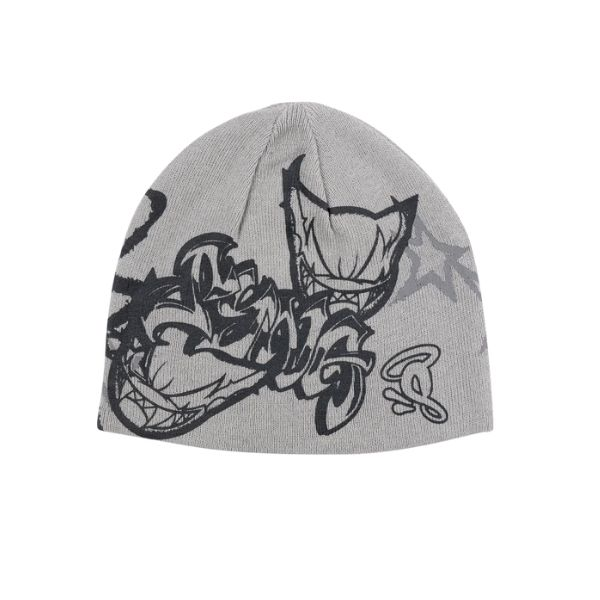 Syna World Devil Beanie Light Grey Syna World Devil Beanie Light Grey