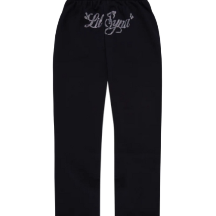 LIL SYNA RHINESTONE JOGGER BLACK