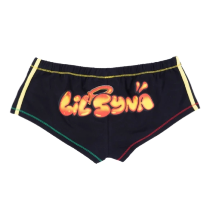 LIL SYNA SPRAY SHORT BLACK RED