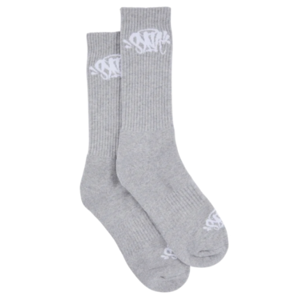 SYNA 2 PACK GREY SOCK WHITE