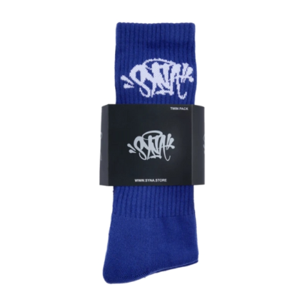 SYNA 2 PACK SOCK BLUE.