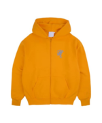 SYNA CIRCLE ZIP HOOD YELLOW BLUE.