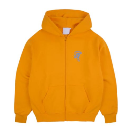 SYNA CIRCLE ZIP HOOD YELLOW BLUE.