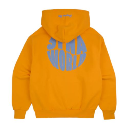 SYNA CIRCLE ZIP HOOD YELLOW BLUE.
