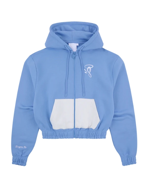 SYNA CROP PATCH HOOD BLUE SYNA CROP PATCH HOOD BLUE