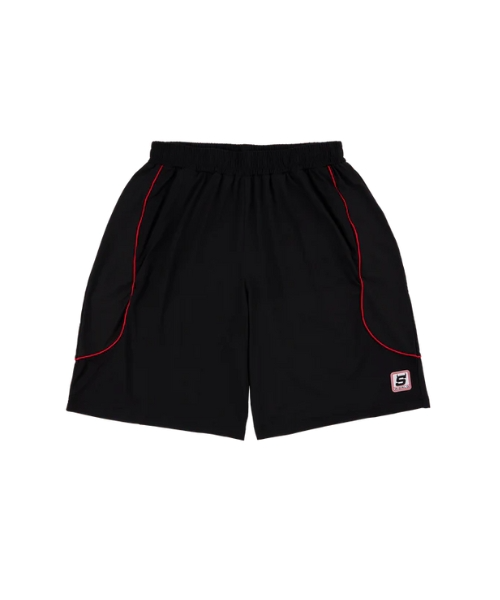 SYNA PERFORATED PERFORMANCE SHORT BLACK RED SYNA PERFORATED PERFORMANCE SHORT BLACK RED