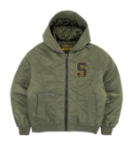 SYNA TACKLE TWILL BOMBER JACKET OLIVE.