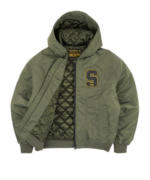 SYNA TACKLE TWILL BOMBER JACKET OLIVE.