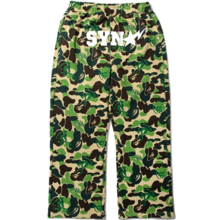 Syna X Bape ABC Camo Sweatpant Green
