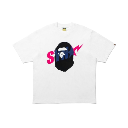 Syna X Bape Graphic T Shirt White